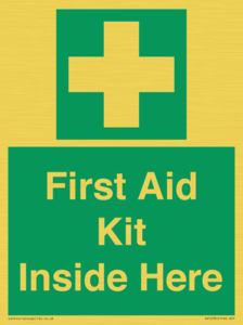 First Aid Kit Inside Here